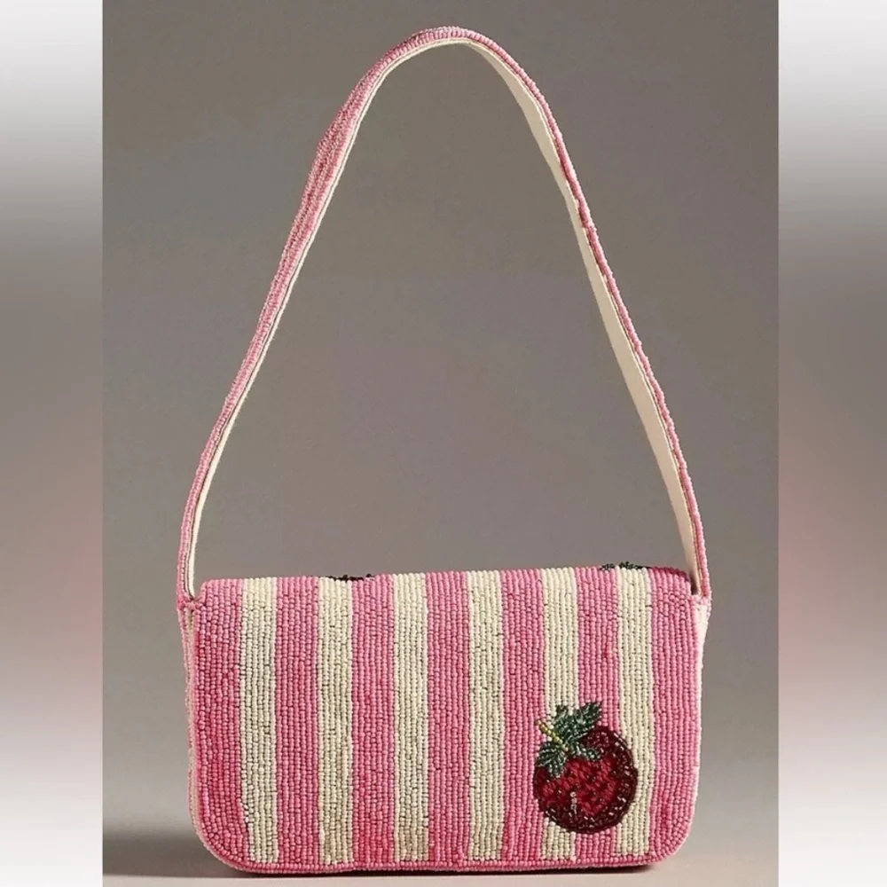NWOT Anthropologie The Fiona Beaded Bag - Picture 2 of 14